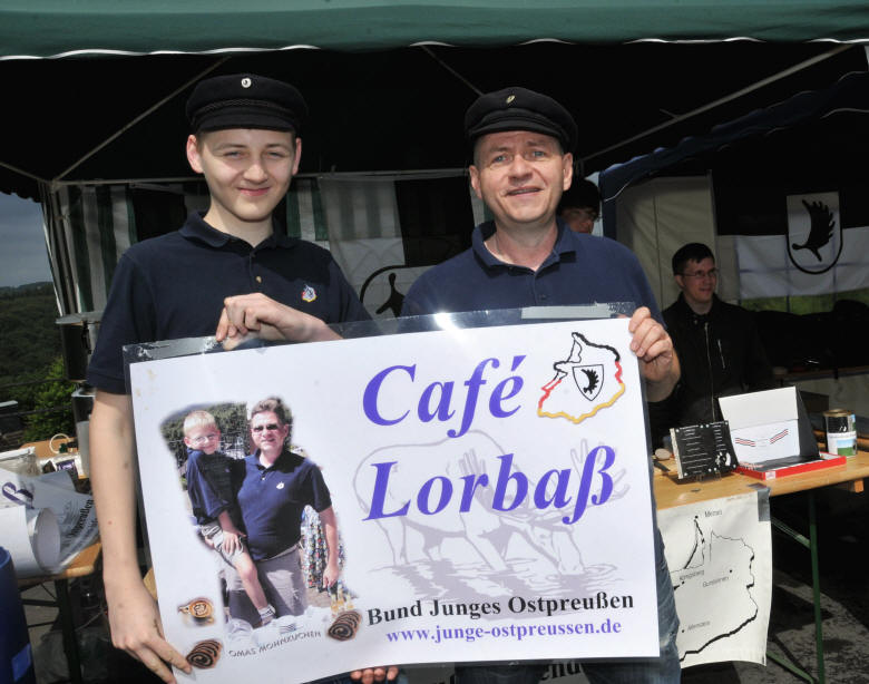 Cafe Lorbaß der Jungen Ostpreußen auf Schloß Burg.